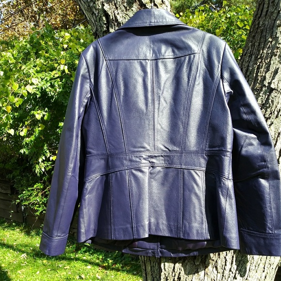 east 5th Leather Blazer-style Jacket - Picture 3 of 4